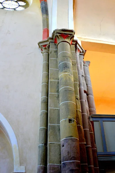 Organe Bancs Statues Intérieur Église Monastère Médiéval Carta Ruines Abbaye — Photo