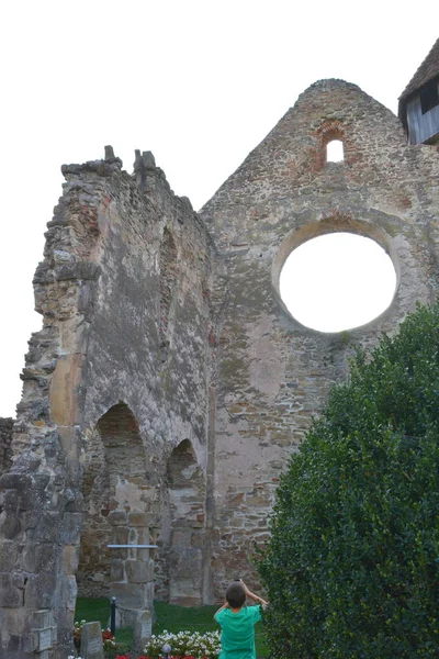 Ruínas Abadia Cisterciense Medieval Transilvânia Mosteiro Cra Antigo Mosteiro Cisterciense — Fotografia de Stock
