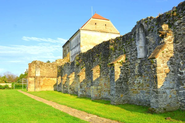 Ruiny Średniowiecznego Opactwa Cystersów Transylwanii Cra Klasztor Jest Dawny Klasztor — Zdjęcie stockowe