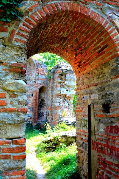 Curtea Arge Deki Bir Ortodoks Kilisesinin Kalıntıları Yüzyılın Başlarında Bir — Stok fotoğraf