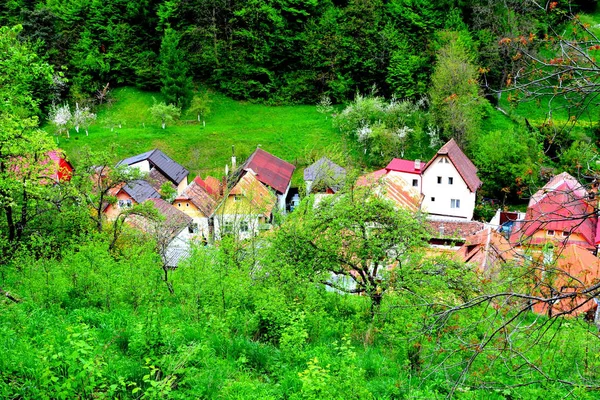 Typical Urban Landscape City Brasov Town Situated Transylvania Romania Center — Stock Photo, Image