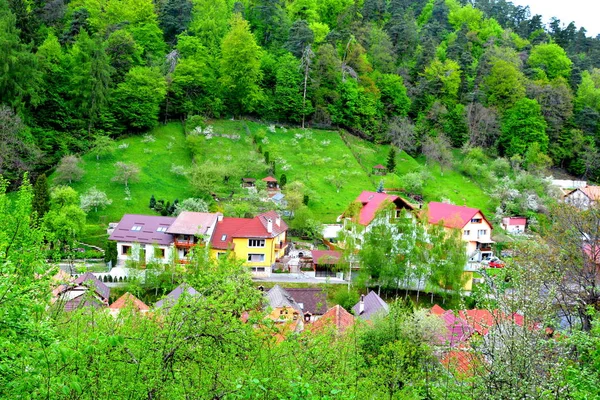 Typical Urban Landscape City Brasov Town Situated Transylvania Romania Center — Stock Photo, Image