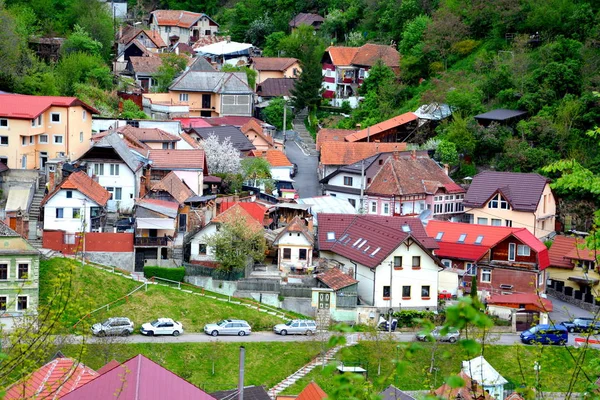 Τυπικό Αστικό Τοπίο Της Πόλης Brasov Μια Πόλη Βρίσκεται Στη — Φωτογραφία Αρχείου
