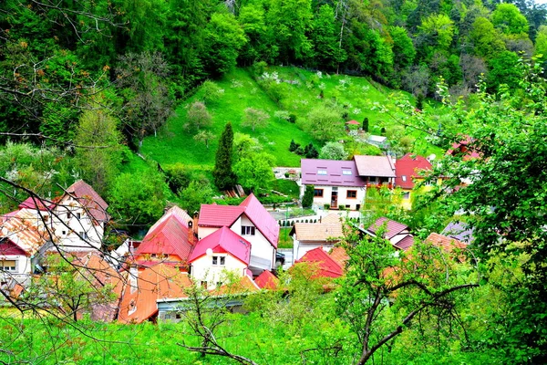 Τυπικό Αστικό Τοπίο Της Πόλης Brasov Μια Πόλη Βρίσκεται Στη — Φωτογραφία Αρχείου