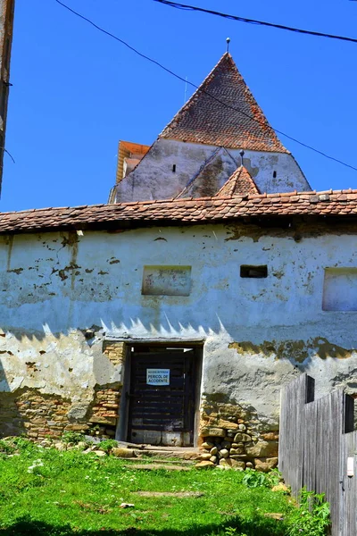 Paysage Rural Typique Maisons Paysannes Dans Village Roades Radeln Transylvanie — Photo