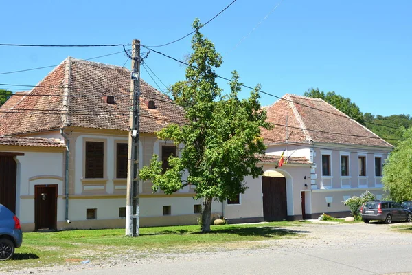 Typische Ländliche Landschaft Und Bauernhäuser Dorf Cloaterf Klosderf Klosdorf Nickelsdorf — Stockfoto