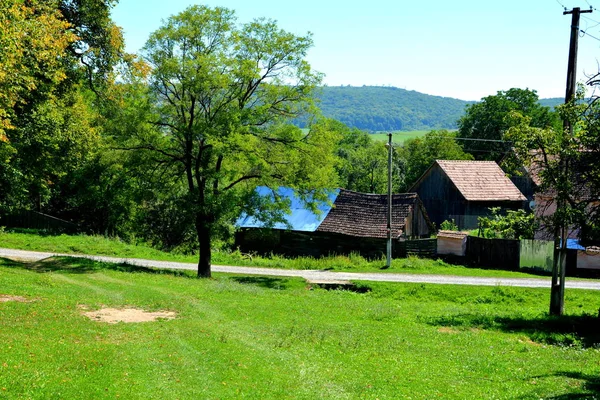 Typische Ländliche Landschaft Und Bauernhäuser Dorf Mesendorf Meschenderf Meschendorf Mesche — Stockfoto