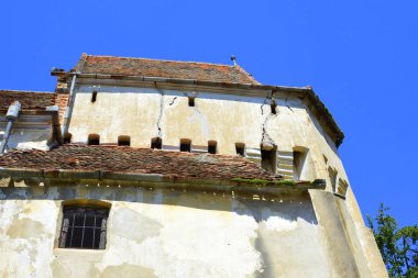 Alma Vii (Almen) Transilvanya, Romanya köyünde müstahkem ortaçağ sakson evangelic kilisesi. Yerleşim Sakson kolonistleri tarafından 12.