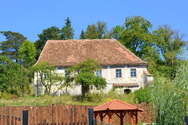 Paisaje Rural Típico Casas Campesinas Pueblo Alma Vii Almen Transilvania —  Fotos de Stock