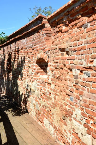 Iglesia Evangélica Saxon Medieval Fortificada Pueblo Alma Vii Almen Transilvania — Foto de Stock