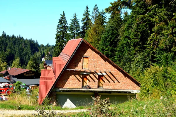 Romanya Nın Başkenti Transilvanya Yer Alan Brasov Mesafedeki Kışa Spa — Stok fotoğraf