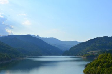 Lake and dam Siriu, Buzau    Nehoiu clipart