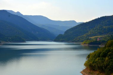 Lake and dam Siriu, Buzau    Nehoiu clipart