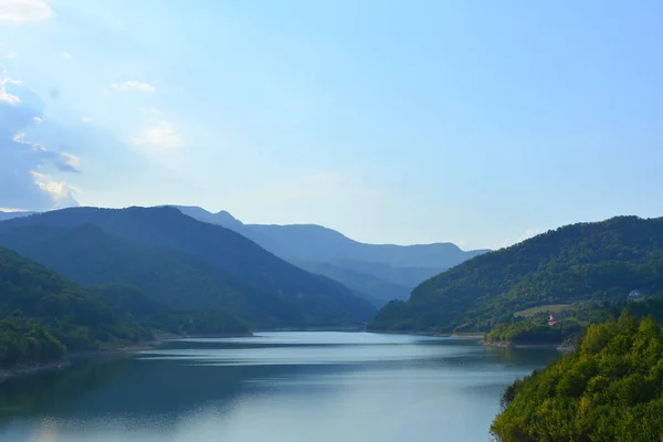 Lake Dam Siriu Buzau Nehoiu Royalty Free Stock Images