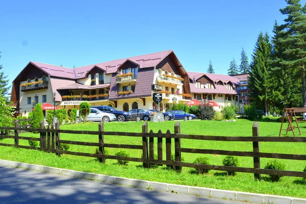 Romanya Nın Başkenti Transilvanya Yer Alan Brasov Uzaklıktaki Kış Turizm — Stok fotoğraf