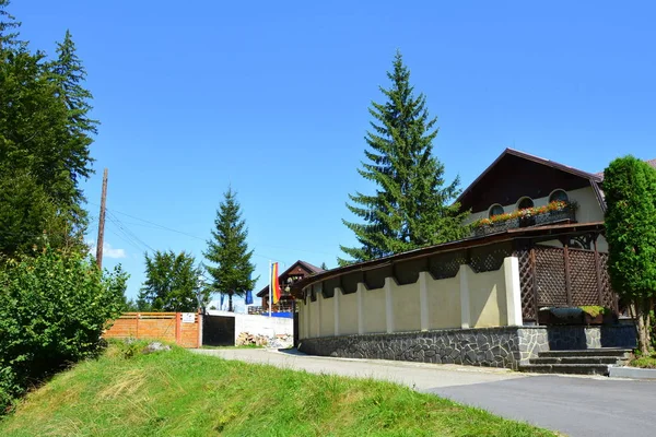 Romanya Nın Başkenti Transilvanya Yer Alan Brasov Uzaklıktaki Kış Turizm — Stok fotoğraf