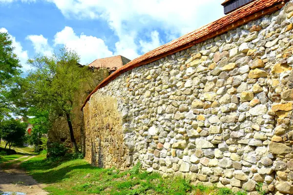 Typische Ländliche Landschaft Und Bauernhäuser Drausenit Einem Sächsischen Dorf Kreis — Stockfoto