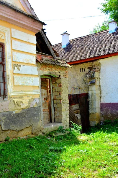 Tipiche Case Rurali Contadine Drausenit Villaggio Saxon Nella Contea Sibiu — Foto Stock