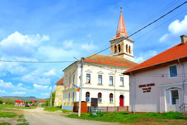 Typical Rural Landscape Peasant Houses Beia Transylvania Romania Settlement Founded — Stock Photo, Image