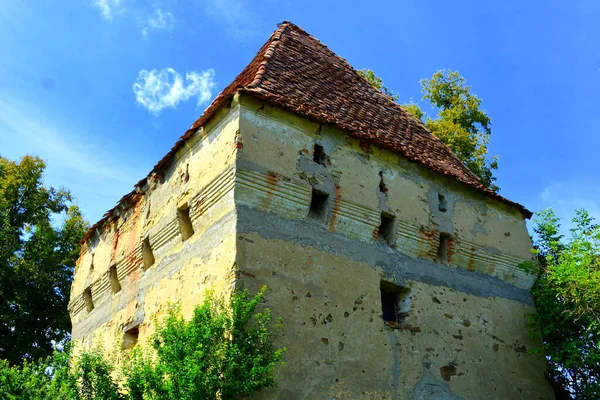 Typická Venkovská Krajina Selské Domy Beia Transylvánie Rumunsko Osada Byla — Stock fotografie