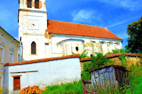 Typical Rural Landscape Peasant Houses Beia Transylvania Romania Settlement Founded — Stock Photo, Image