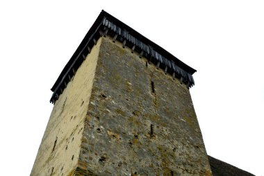 Ortaçağ Sakson kilisesi ve Netus, Transilvanya, Romanya 'daki tipik kırsal alan. Yerleşim yeri Sakson koloniciler tarafından 12. yüzyılın ortalarında kuruldu.