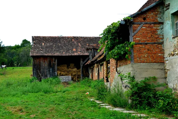 Chiesa Fortificata Sassone Medievale Nel Villaggio Iacobeni Transilvania Romania Insediamento — Foto Stock