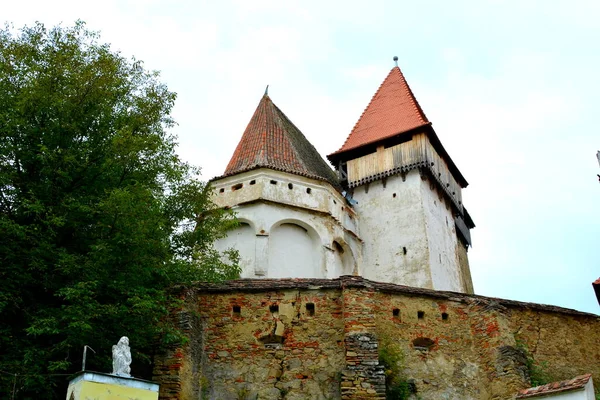 Eglise Évangélique Saxonne Médiévale Fortifiée Dans Village Iacobeni Transylvanie Roumanie — Photo