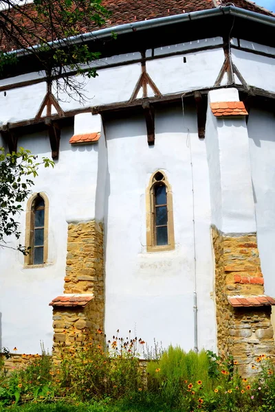 Eglise Saxonne Médiévale Fortifiée Dans Village Cincsor Klienschenk Transylvanie Roumanie — Photo