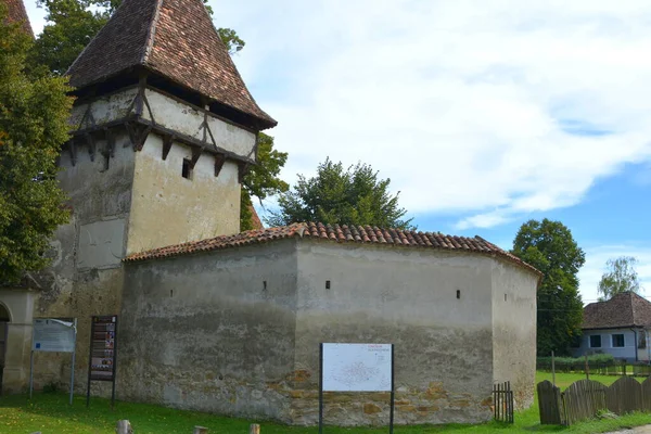 Befestigte Mittelalterliche Sächsische Kirche Dorf Cincsor Klienschenk Siebenbürgen Rumänien Die — Stockfoto