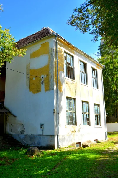 Typische Ländliche Landschaft Und Bauernhäuser Cincu Großschenk Siebenbürgen Rumänien Die — Stockfoto