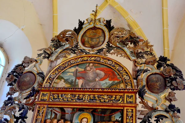 Befestigte Mittelalterliche Sächsische Evangelische Kirche Dorf Cincu Grrossschenk Siebenbürgen Rumänien — Stockfoto