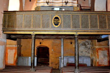 Romanya 'nın Transilvanya kentinin Sibiu ilçesindeki Merghindeal komününe bağlı Dealu Frumos, Schoenberg' deki güçlendirilmiş ortaçağ sakson kilisesi. İlk olarak 1280 yılına kadar uzanan bir satışta bahsedildi..