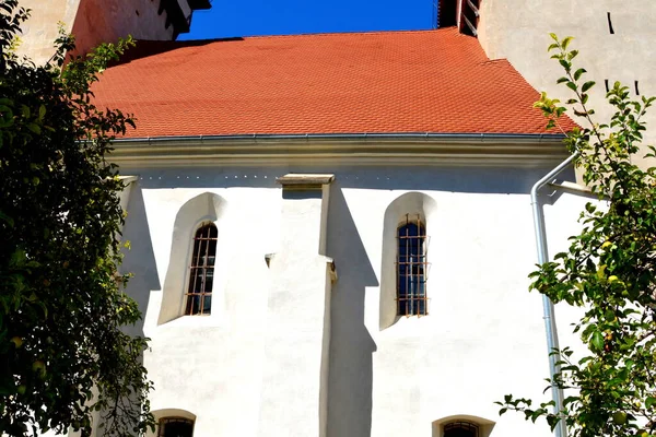 Opevněný Středověký Saxonský Kostel Dealu Frumos Schoenberg Vesnice Merghindeal Obec — Stock fotografie