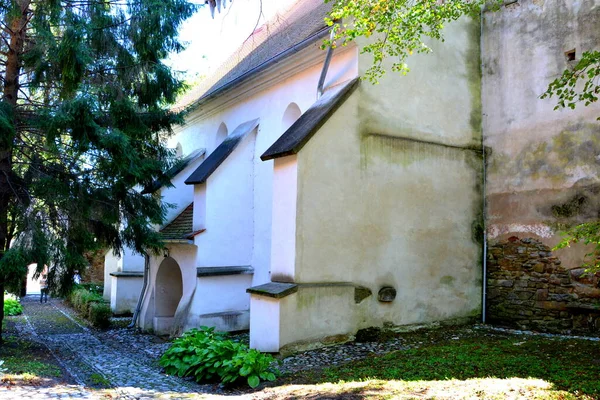 Fortified Medieval Saxon Church Dealu Frumos Schoenberg Village Merghindeal Commune — Stock Photo, Image