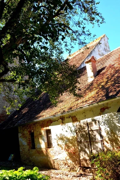 Fortified Medieval Saxon Church Dealu Frumos Schoenberg Village Merghindeal Commune — Stock Photo, Image