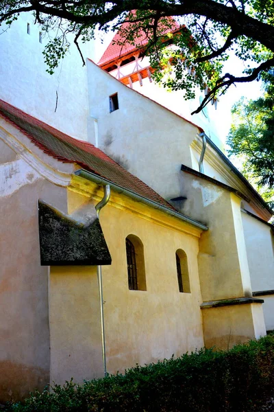 Fortified Medieval Saxon Church Dealu Frumos Schoenberg Village Merghindeal Commune — Stock Photo, Image