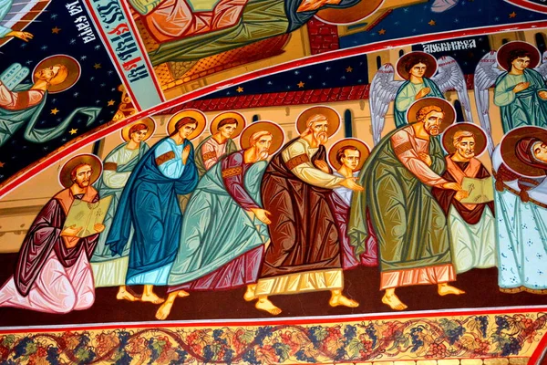 Православные Иконы Монастыре Песера Массиве Бучеги Горах Карпатского Изгиба Трансильвании — стоковое фото