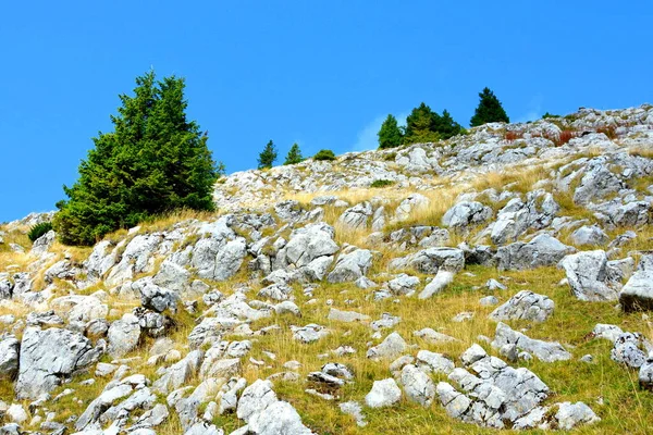 Macizo de Bucegi, en Cárpatos Bend Mountains, Transilvania, Rumania. —  Fotos de Stock