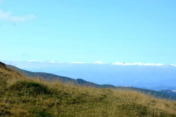 Macizo Bucegi Las Montañas Curva Los Cárpatos Transilvania Rumania Siendo —  Fotos de Stock