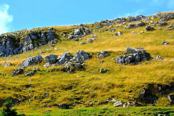 Bucegi Massif, v Karpatských horách, Transylvánie, Rumunsko. — Stock fotografie