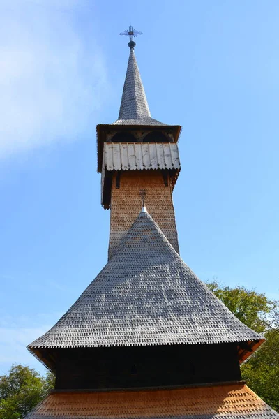 Cerkiew Drewniana Ieud Maramures Transylwania Rumunia — Zdjęcie stockowe
