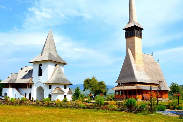 Wewnątrz Prawosławnego Klasztoru Trei Ierarhi Rumuńskiego Klasztoru Prawosławnego Ieud Maramures — Zdjęcie stockowe