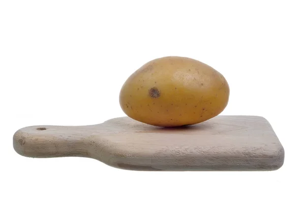 Potatis Vit Bakgrund — Stockfoto