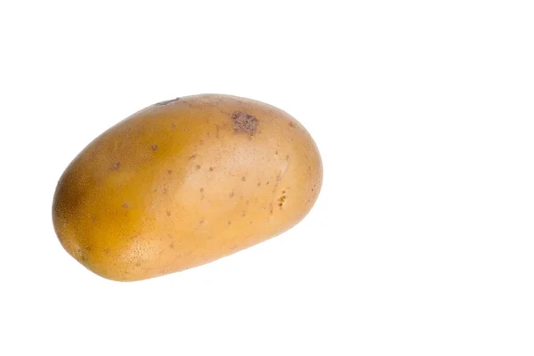 Potatis Vit Bakgrund — Stockfoto