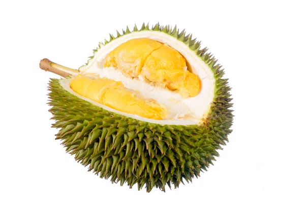 Beyaz arkaplanda yalıtılmış Durian meyve kralı
