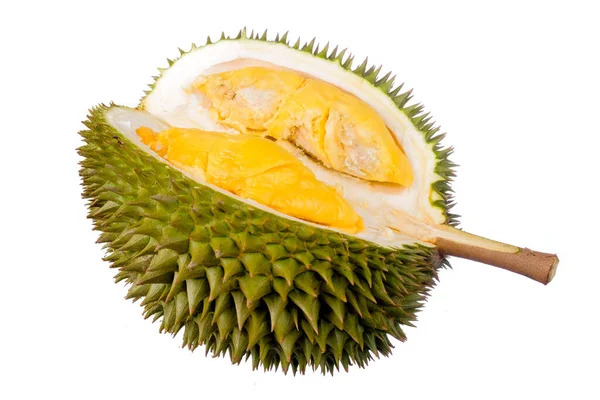 Beyaz arkaplanda yalıtılmış Durian meyve kralı