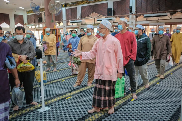 Muadzam Shah Μαλαισία Ιουλίου 2020 Μουσουλμάνοι Πραγματοποίησαν Την Προσευχή Της — Φωτογραφία Αρχείου