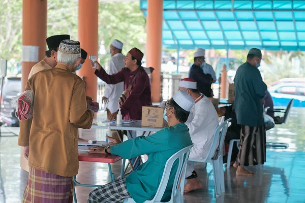 Muadzam Şah Malezya Temmuz 2020 Müslümanlar Covid Salgını Sırasında Muadzam — Stok fotoğraf