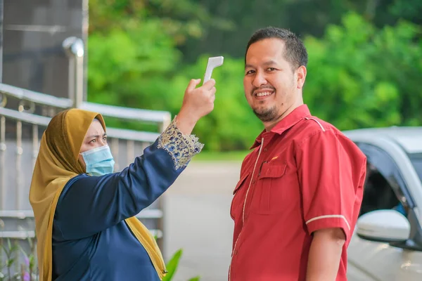 Muadzam Shah Malesia Agosto 2020 Coronavirus Check Post Controllo Della — Foto Stock